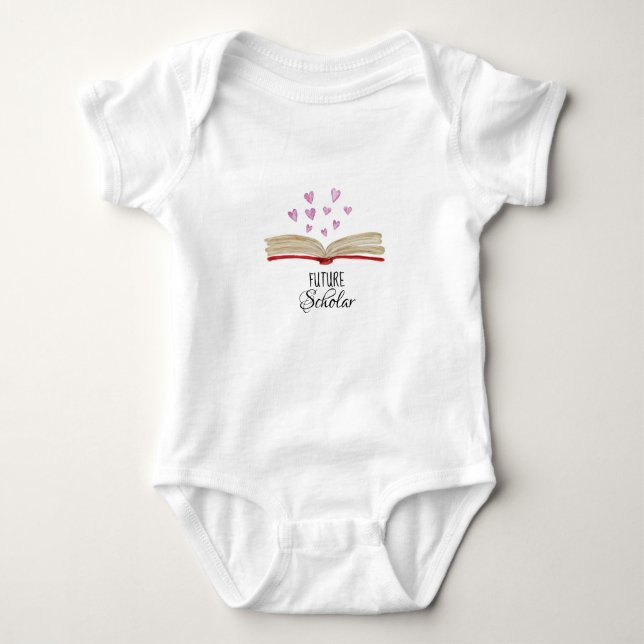 FUTURE SCHOLAR one-piece Baby Bodysuit (Front)