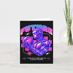 Future sci fi robot the future is in hands tank to card