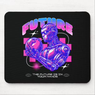 Future sci fi robot the future is in hands tank to mouse mat