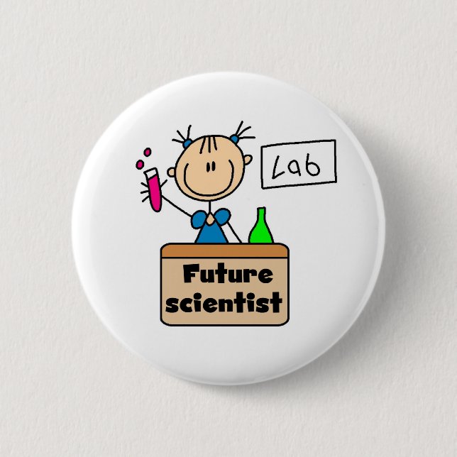 Future Scientist 6 Cm Round Badge (Front)