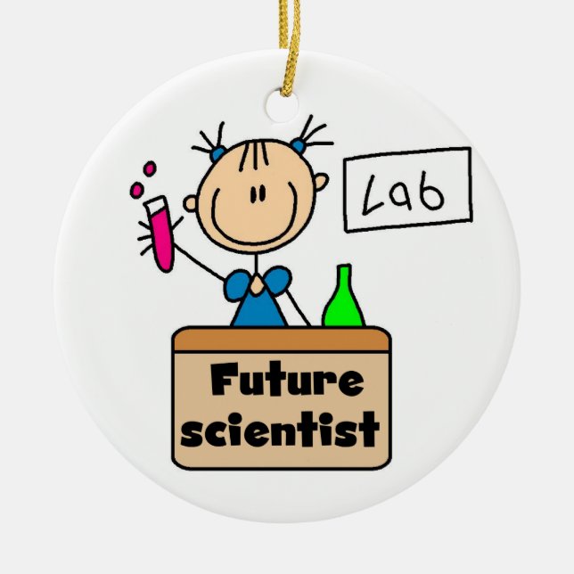 Future Scientist Ceramic Tree Decoration (Front)