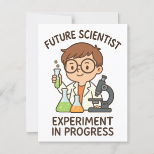 Future Scientist – Experiment in Progress Postcard
