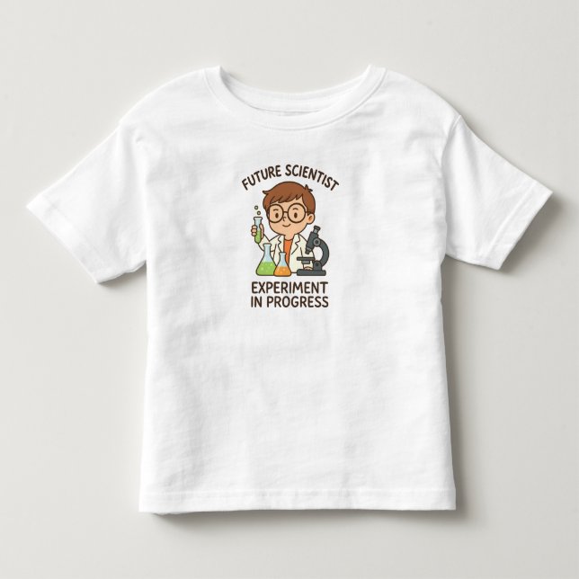 Future Scientist – Experiment in Progress Toddler T-Shirt (Front)