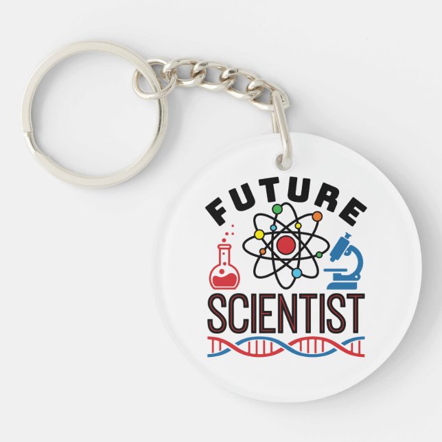 Future Scientist PopSocket Key Ring (Front)
