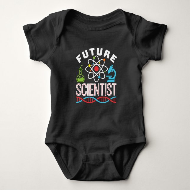 Future Scientist Science Lover Baby Bodysuit (Front)