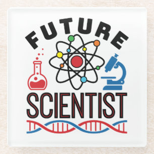 Future Scientist Science Lover STEM Glass Coaster