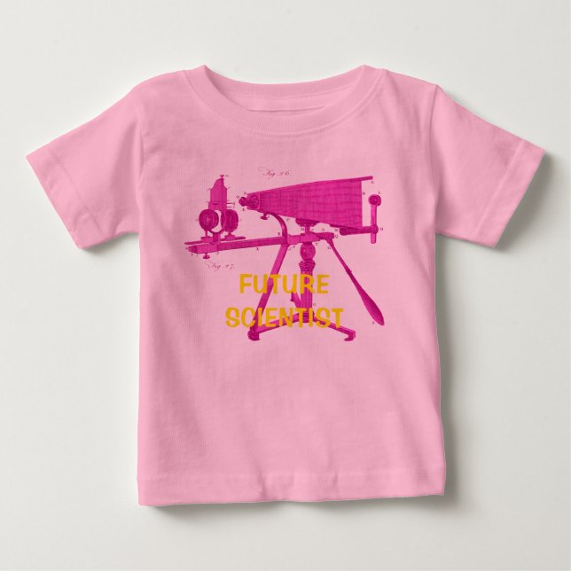 FUTURE SCIENTISTS 18TH CENTURY MICROSCOPE BABY T-Shirt (Front)