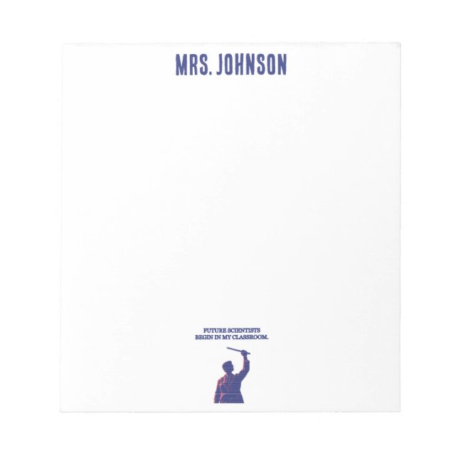 Future Scientists Classroom Educator STEM Design Notepad (Front)