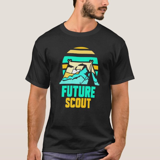 Future Scout Hiking Scouting Outdoor Scouts   T-Shirt (Front)