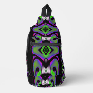 Future Shapes Light Totem Neon Prism  Sling Bag