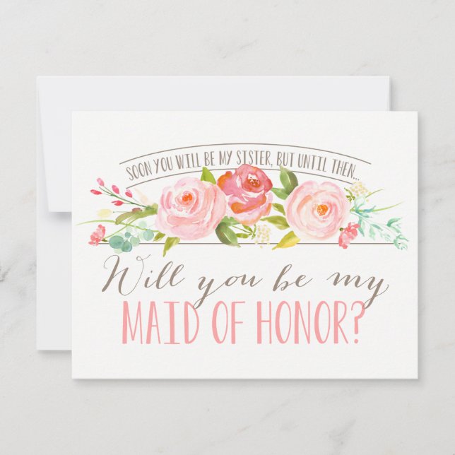 Future Sister | Bridesmaid Maid Of Honour Invitation (Front)