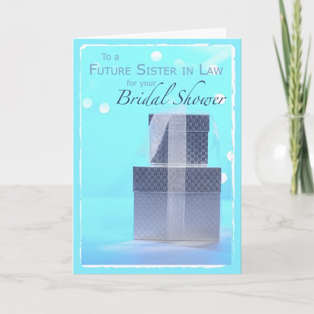 Future Sister-in-Law,  Bridal Shower Gifts, Thank You Card (Front)