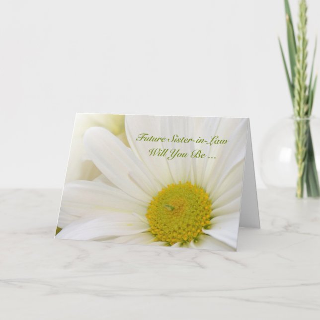 Future Sister-in-law, Will You Be My Bridesmaid? Invitation (Front)