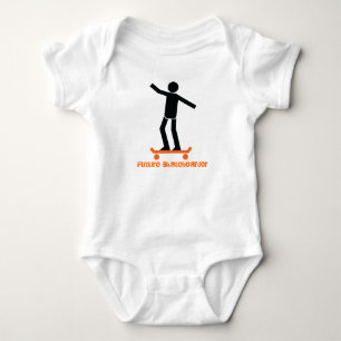 Future skateboarder skateboarding custom baby bodysuit