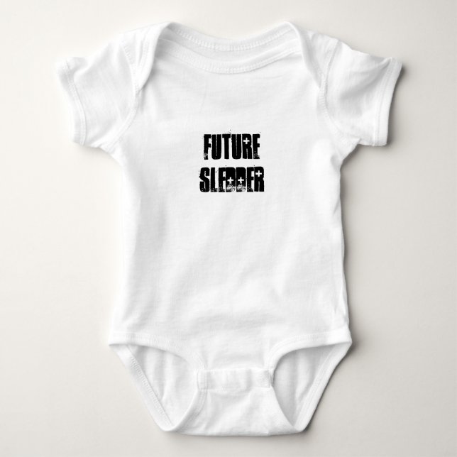 "Future Sledder" Snowmobilers.com Baby Bodysuit (Front)