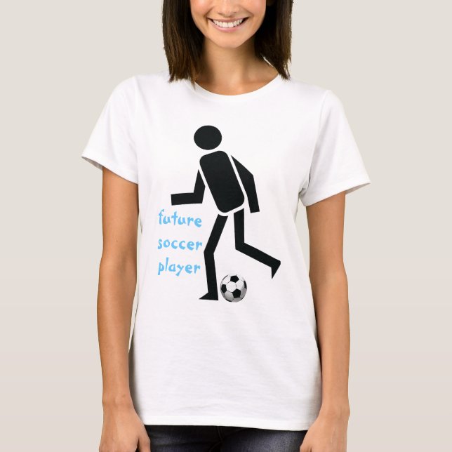 Future soccer player and ball custom T-Shirt (Front)