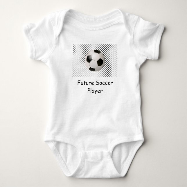 Future Soccer Player  Baby Bodysuit (Front)