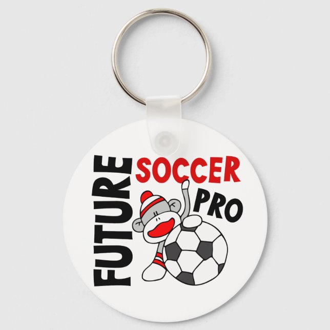 Future Soccer Pro Sock Monkey Key Ring (Front)