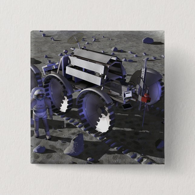 Future space exploration missions 10 15 cm square badge (Front)