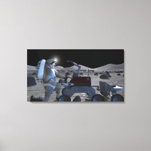 Future space exploration missions 10 canvas print