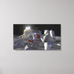 Future space exploration missions 11 canvas print