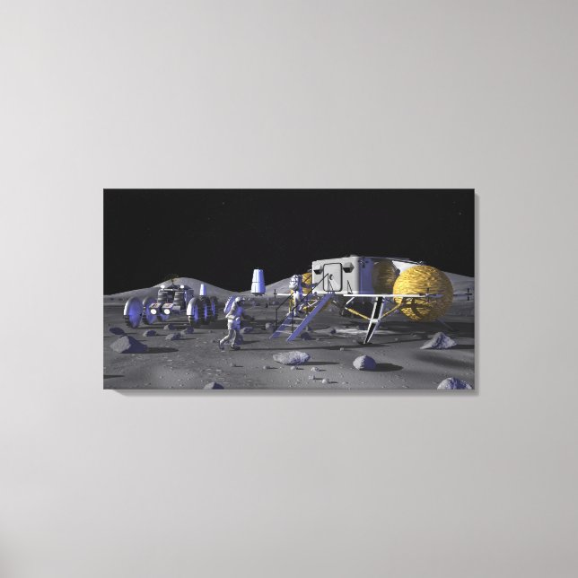 Future space exploration missions 13 canvas print (Front)