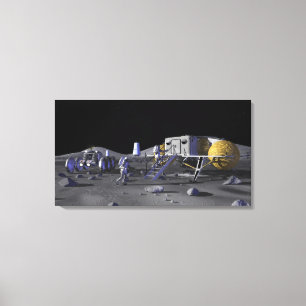 Future space exploration missions 13 canvas print