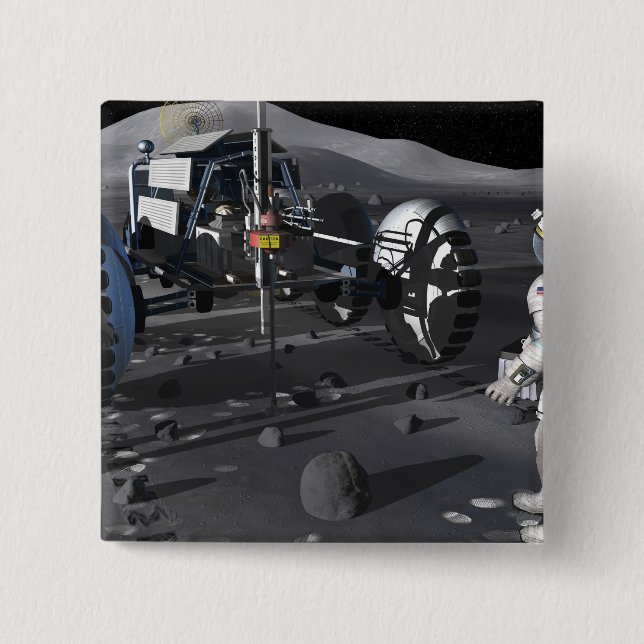 Future space exploration missions 15 cm square badge (Front)