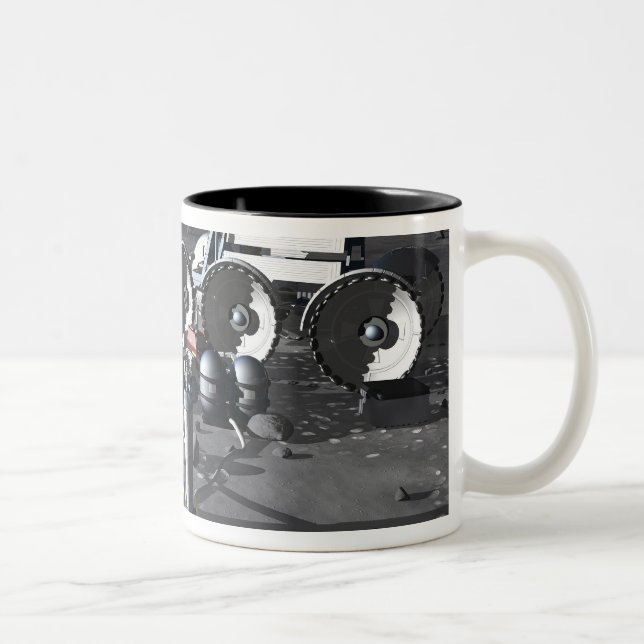 Future space exploration missions 2 Two-Tone coffee mug (Right)
