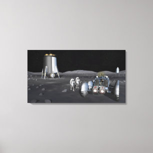 Future space exploration missions 3 canvas print