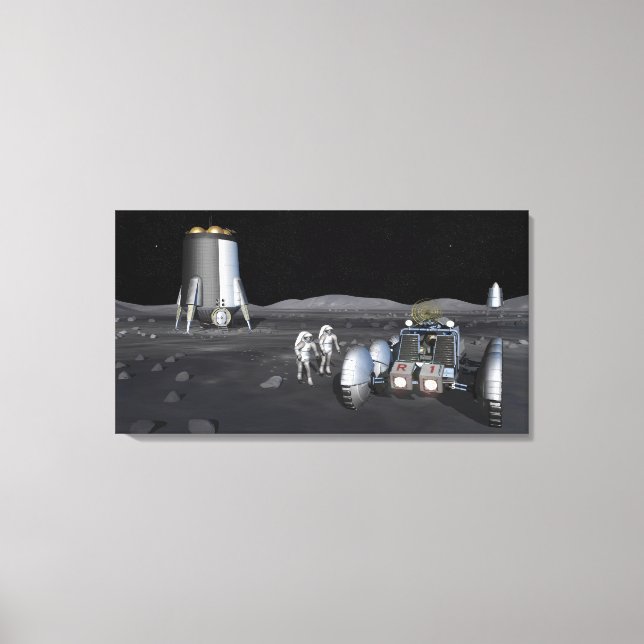 Future space exploration missions 3 canvas print (Front)