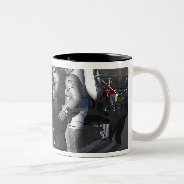 Future space exploration missions 5 Two-Tone coffee mug (Right)