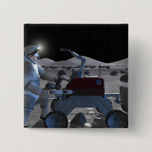 Future space exploration missions 7 15 cm square badge