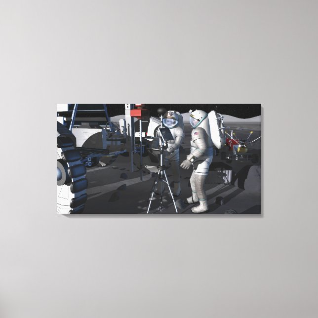 Future space exploration missions 8 canvas print (Front)
