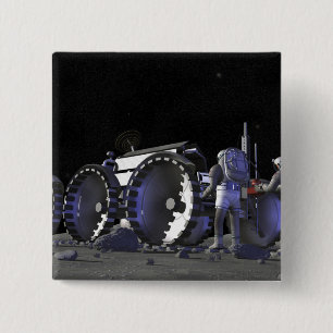 Future space exploration missions 9 15 cm square badge