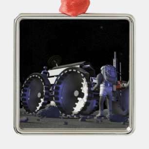 Future space exploration missions 9 metal tree decoration