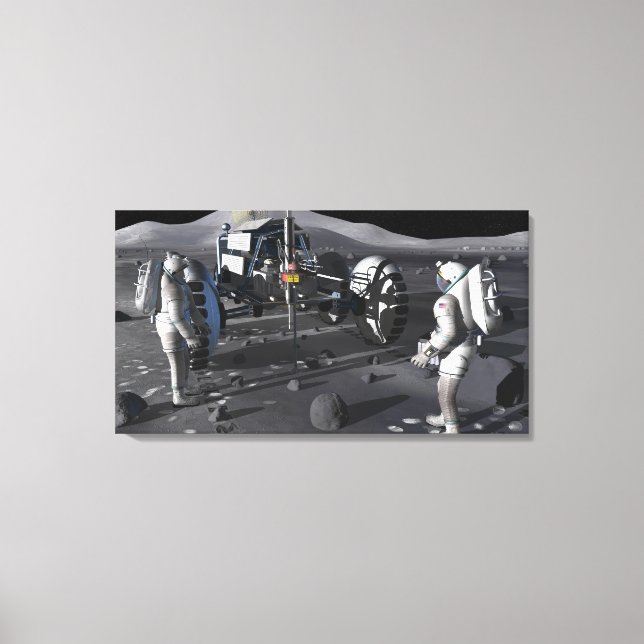 Future space exploration missions canvas print (Front)