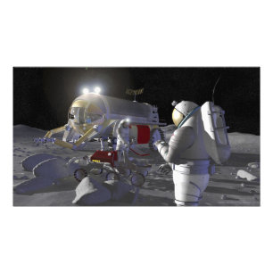 Future space exploration missions photo print
