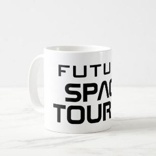 Future Space Tourist funny sci-fi coffee mug