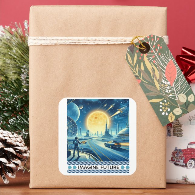 future square sticker (Holiday)