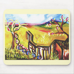 Future summer in the countryside art mouse pad