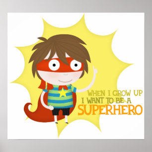 Future superhero (large poster) poster