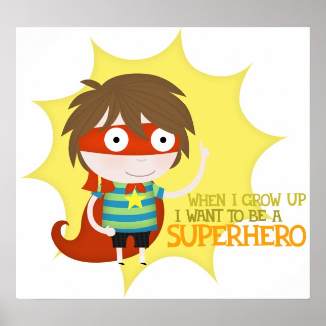 Future superhero (large poster) poster (Front)