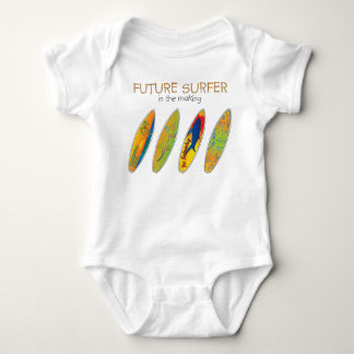 FUTURE SURFER IN THE MAKING BABY BODYSUIT