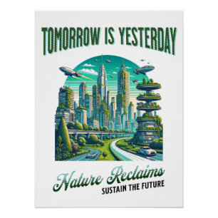 Future Sustainable City Design.  Poster