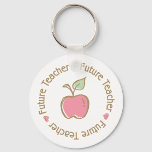 Future Teacher Apple Key Ring