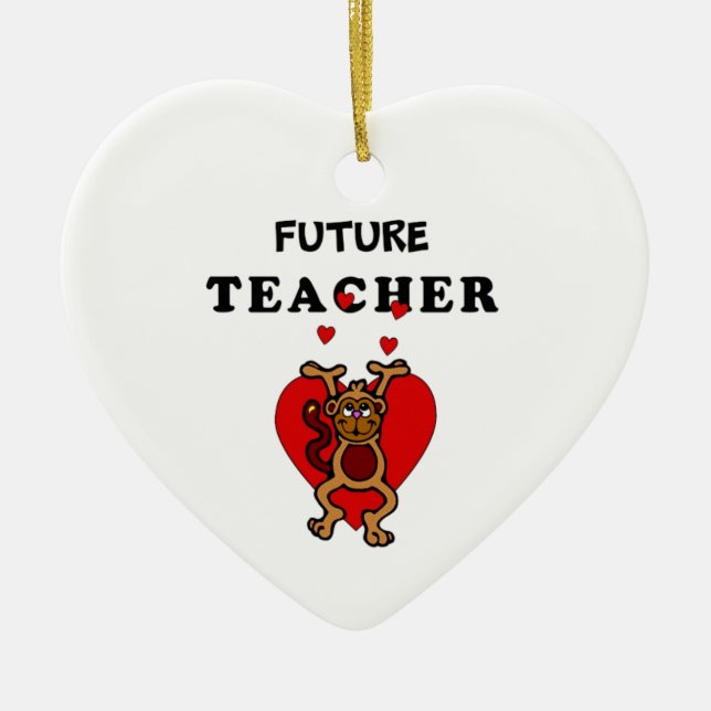 Future Teacher Ceramic Tree Decoration (Front)