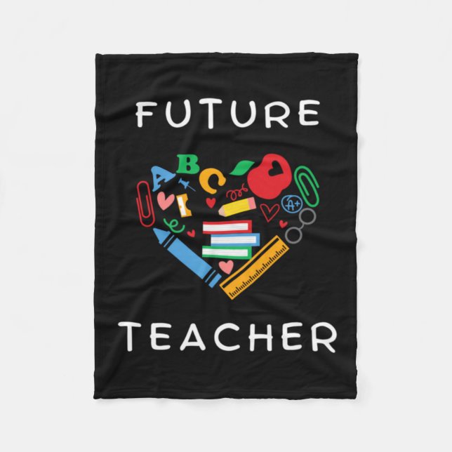 Future Teacher Fleece Blanket (Front)