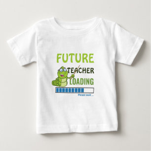 Future Teacher Loading Cute Birthday Party Unisex Baby T-Shirt
