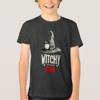 Future Teacher Witchy 2026 Kids Halloween T-Shirt, Tri-Blend Shirt